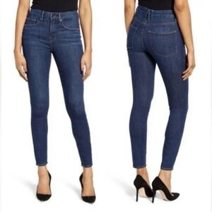 Good American Women’s Good Legs Skinny Cropped Jeans Dark Wash size‎ 8 / 29